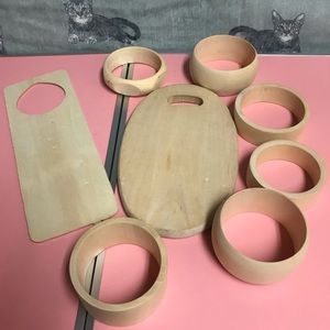 4/$10!!Wood craft bundle